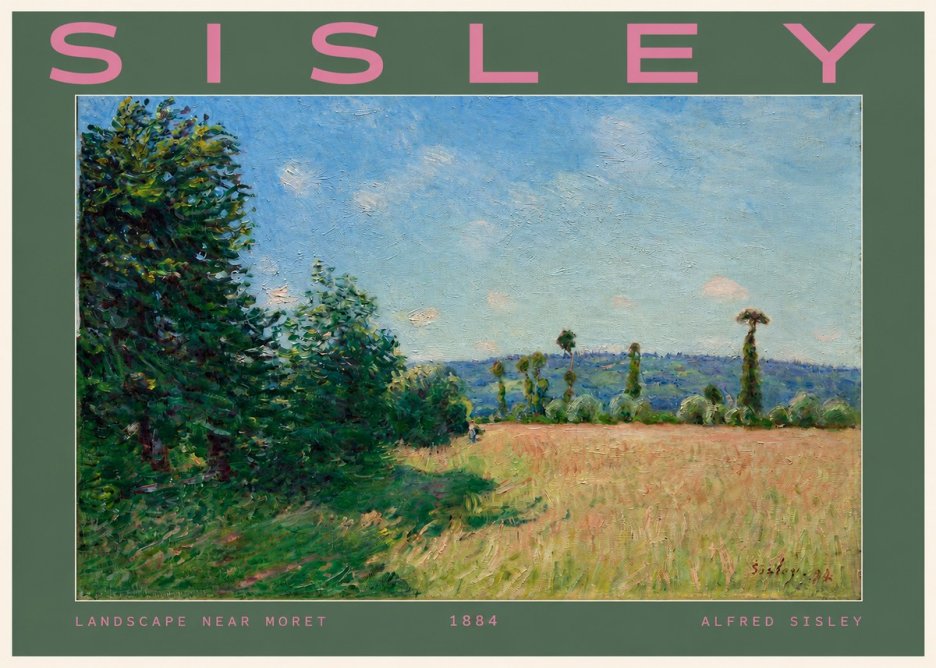 Sisley Landscape Near Moret, 1884 No2 - Plakat