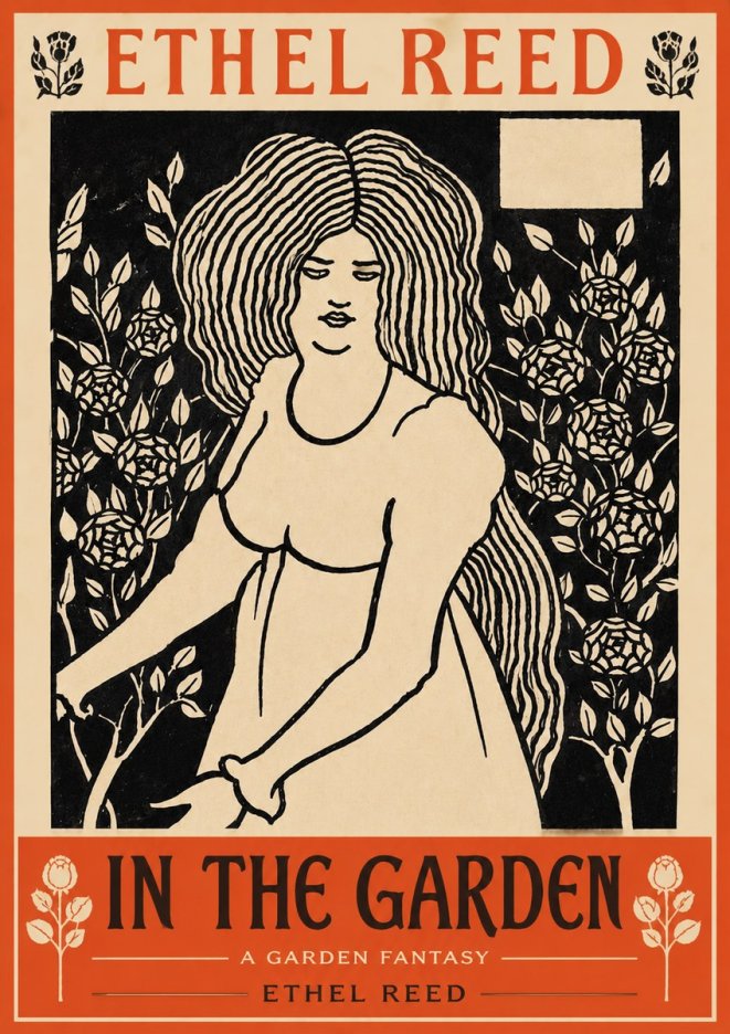 Ethel Reed In the Garden No4 - Plakat