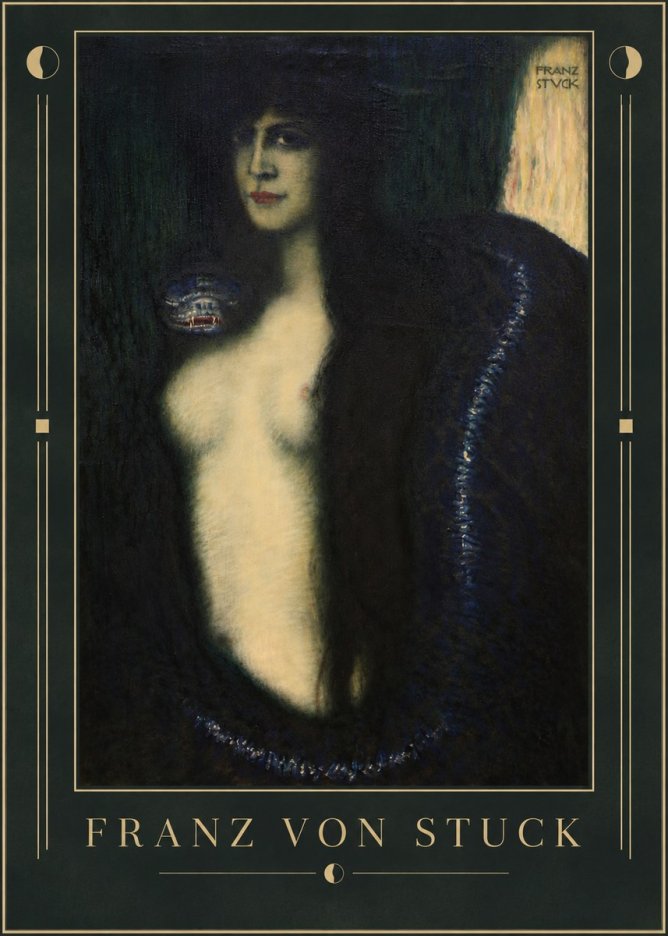 Franz von Stuck The Sin II No5 - Plakat