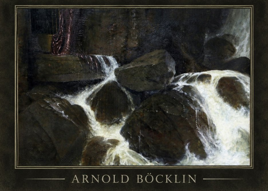 Arnold Böcklin The Nymph of the Waterfall No1 - Plakat