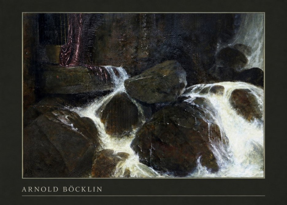 Arnold Böcklin The Nymph of the Waterfall No3 - Plakat