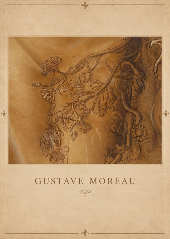 Gustave Moreau Organic Forms Study No3 - Plakat