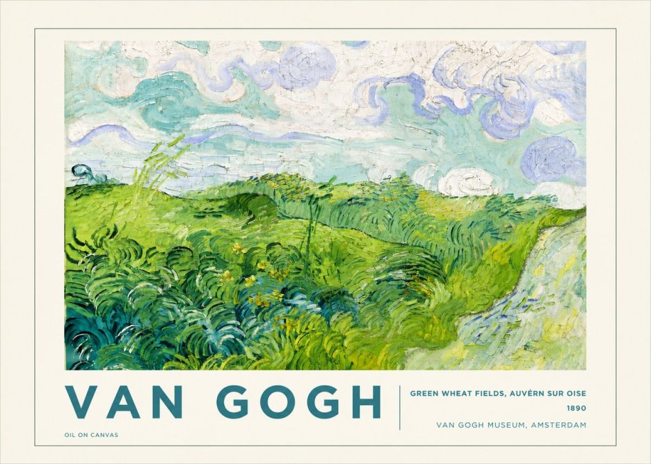 Van Gogh Green Wheat Fields, Auvern Sur Oise No5 - Plakat