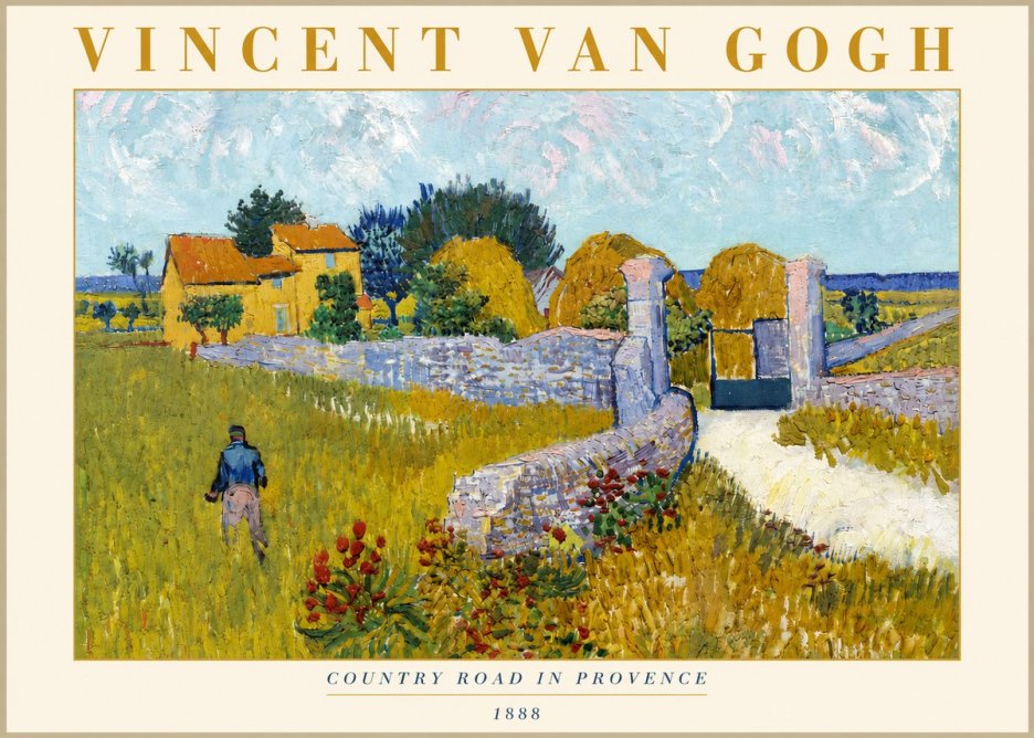 Van Gogh Country Road in Provence I No3 - Plakat