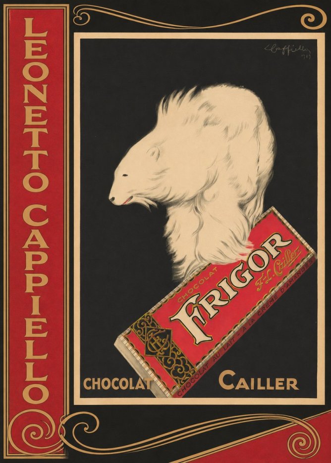 Leonetto Cappiello Chocolat Frigor No2 - Plakat