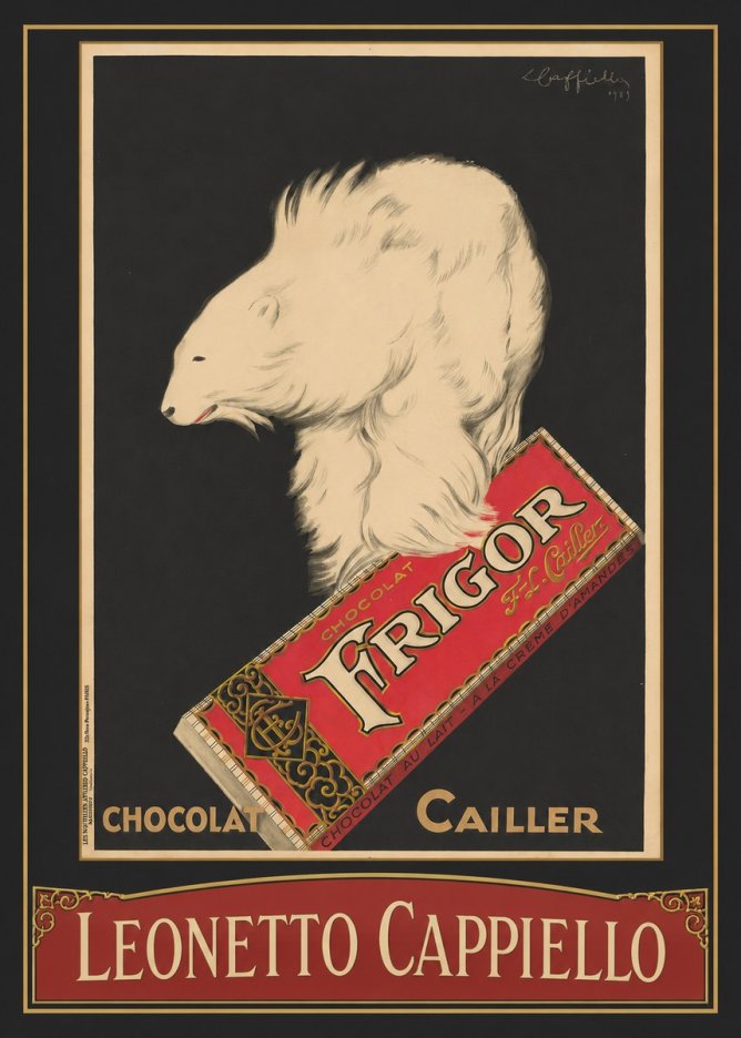 Leonetto Cappiello Chocolat Frigor No3 - Plakat