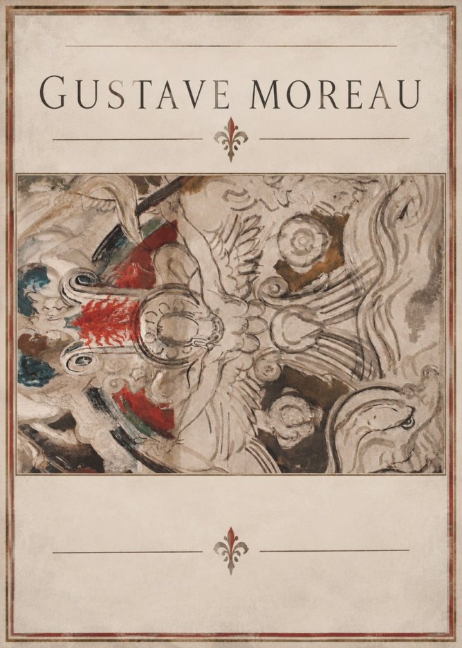 Gustave Moreau Decorative Composition No2 - Plakat