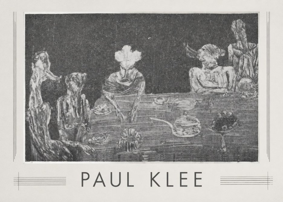 Paul Klee Die Mahlzeit No1 - Plakat