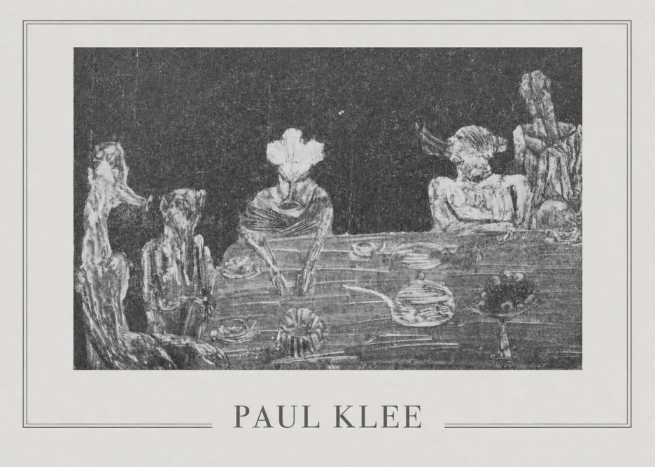 Paul Klee Die Mahlzeit No5 - Plakat