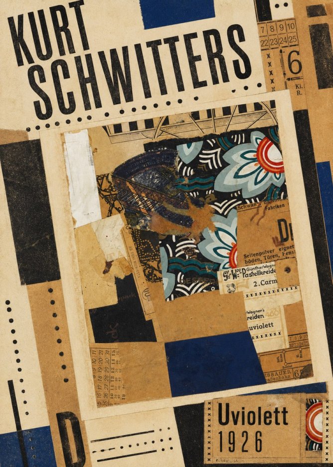 Kurt Schwitters Uviolett No5 - Plakat