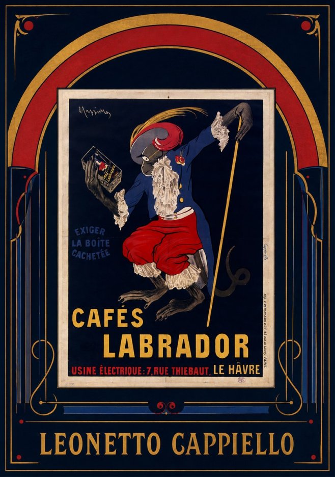 Leonetto Cappiello Cafés Labrador No6 - Plakat