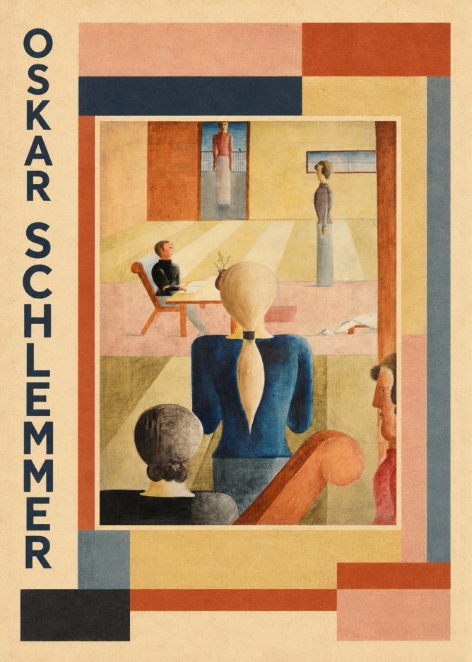 Oskar Schlemmer Composition with Figures No2 - Plakat
