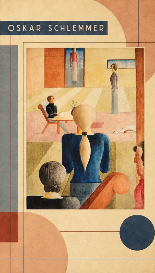 Oskar Schlemmer Composition with Figures No3 - Plakat