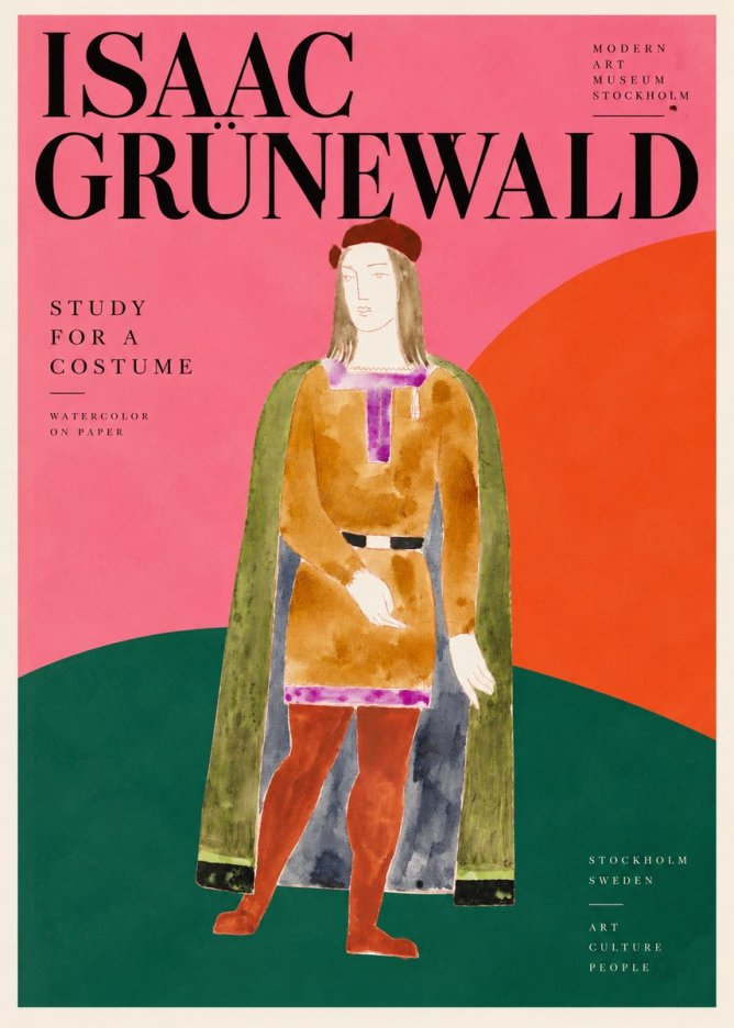 Isaac Grünewald Study for a Costume Design No3 - Plakat