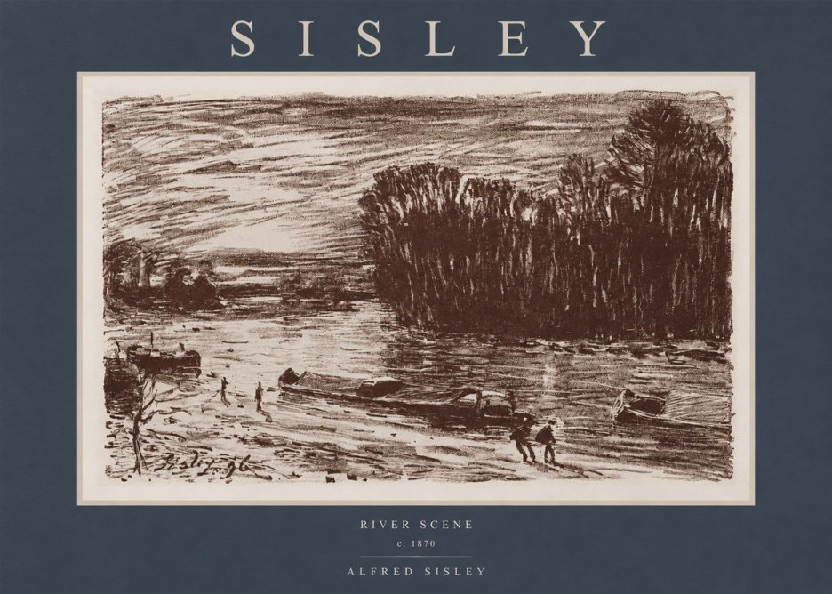 Sisley River Scene No2 - Plakat