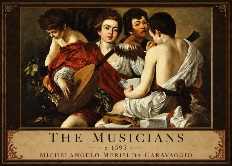Michelangelo Merisi da Caravaggio The Musicians I No1 - Plakat
