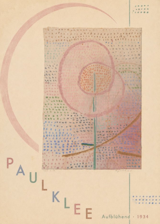 Paul Klee Aufblühend No6 - Plakat