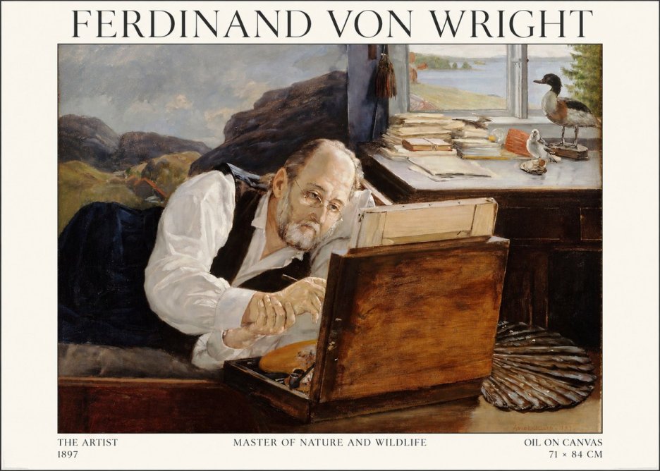 Ferdinand von Wright The Artist No1 - Plakat
