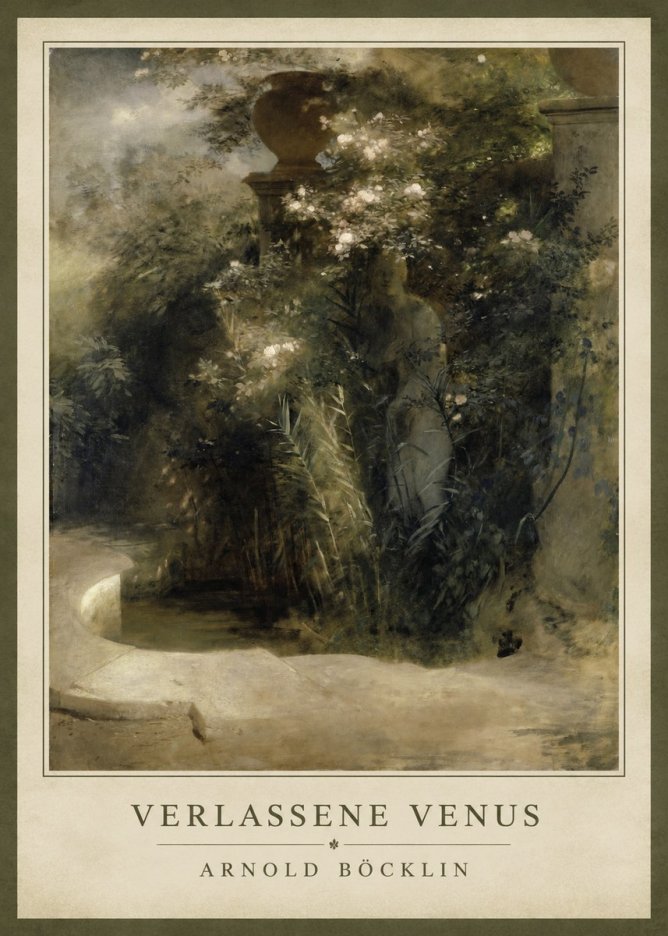 Arnold Böcklin Verlassene Venus No3 - Plakat
