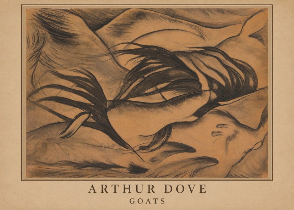 Arthur Dove Goats No3 - Plakat