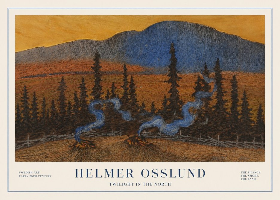 Helmer Osslund Twilight in the North No1 - Plakat