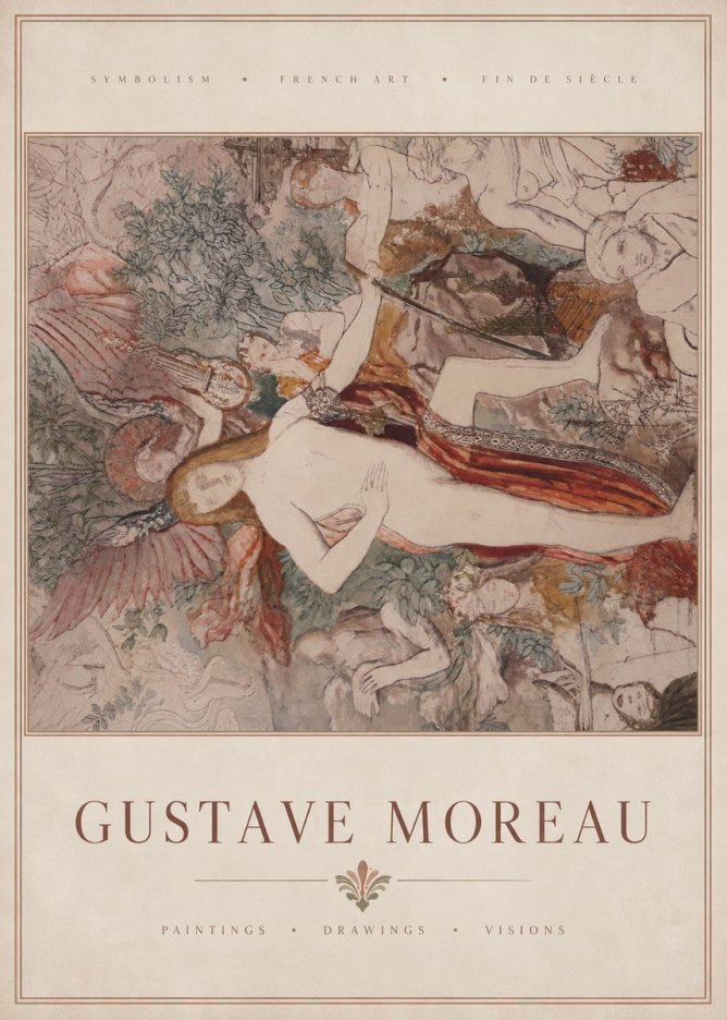 Gustave Moreau The Hymn to Beauty No3 - Plakat