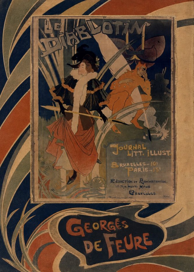 Georges de Feure Le Diablotin III No6 - Plakat