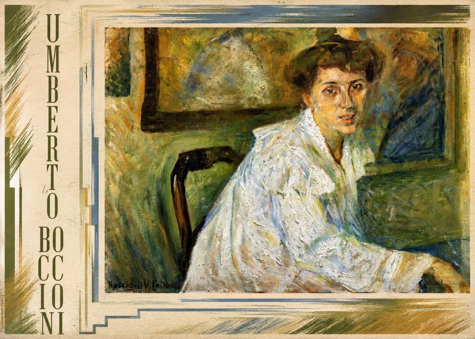 Umberto Boccioni Portrait of the Artist's Mother No4 - Plakat