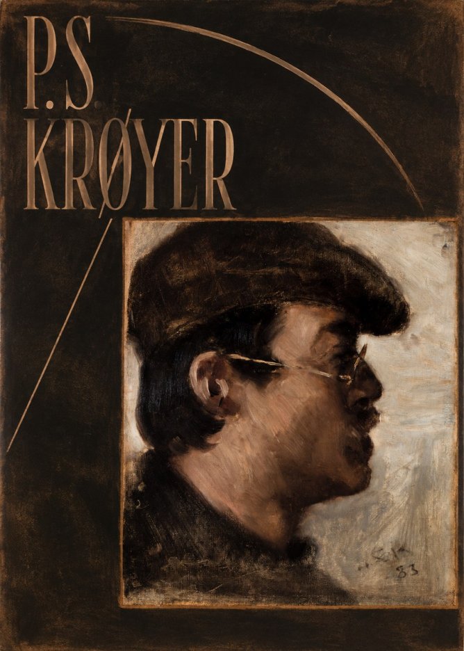 P.S. Krøyer Self-portrait with a Cap No6 - Plakat