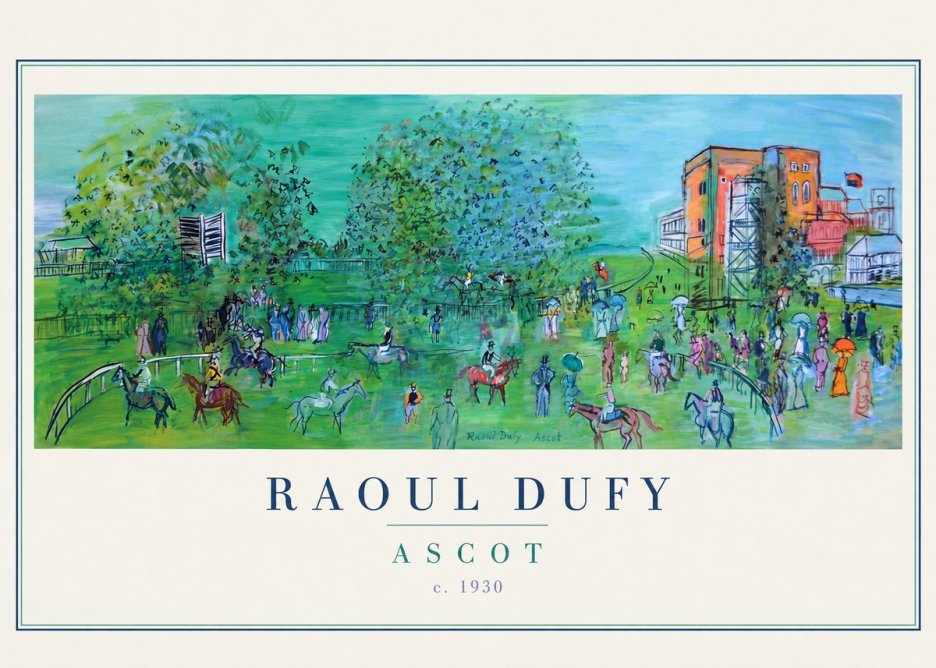 Raoul Dufy Ascot C. 1930 I No4 - Plakat
