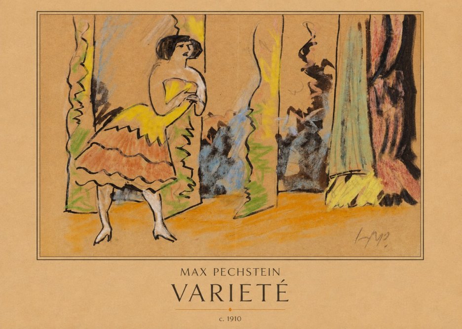 Max Pechstein Varieté No3 - Plakat