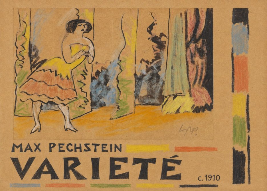Max Pechstein Varieté No5 - Plakat