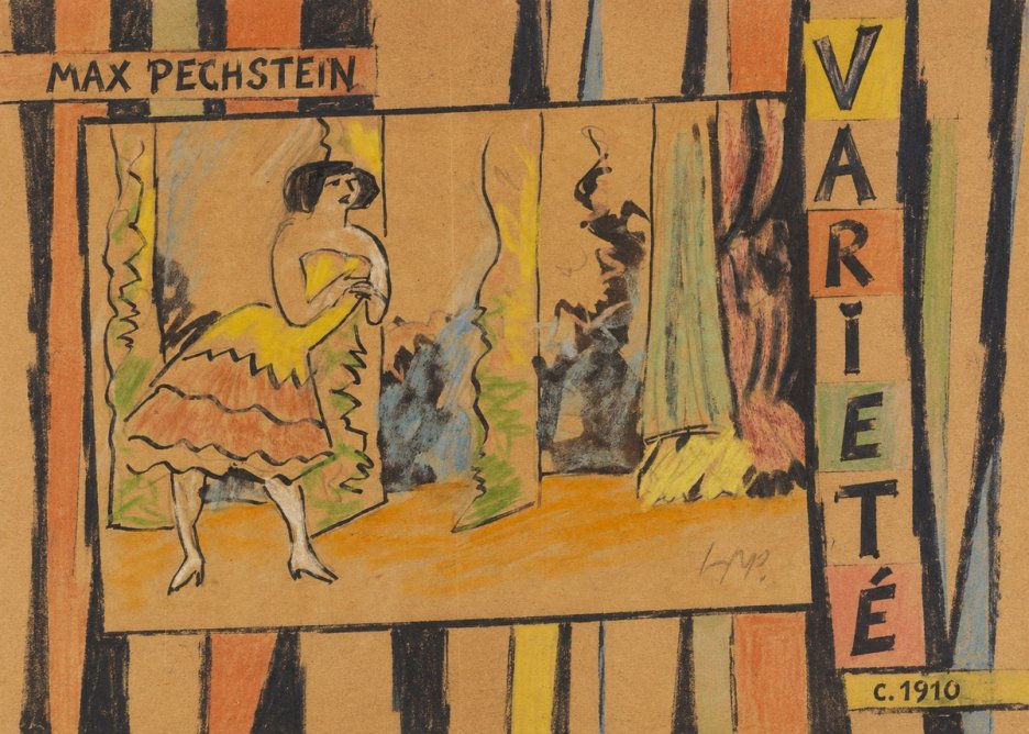 Max Pechstein Varieté No6 - Plakat