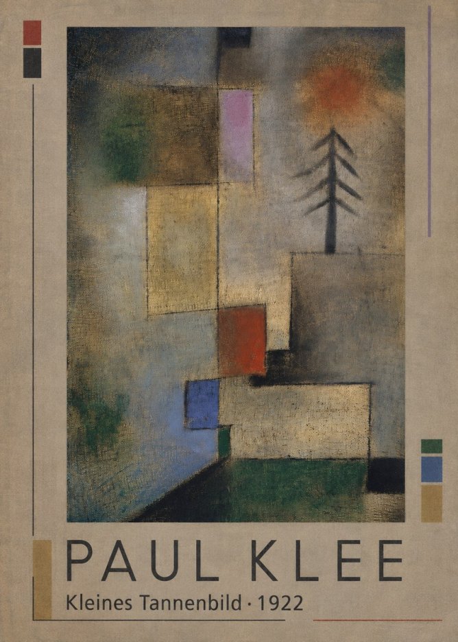 Paul Klee Kleines Tannenbild No1 - Plakat