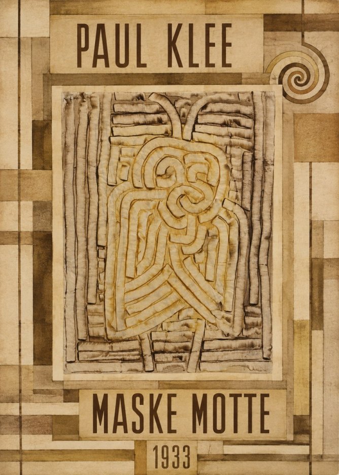 Paul Klee Maske Motte No6 - Plakat