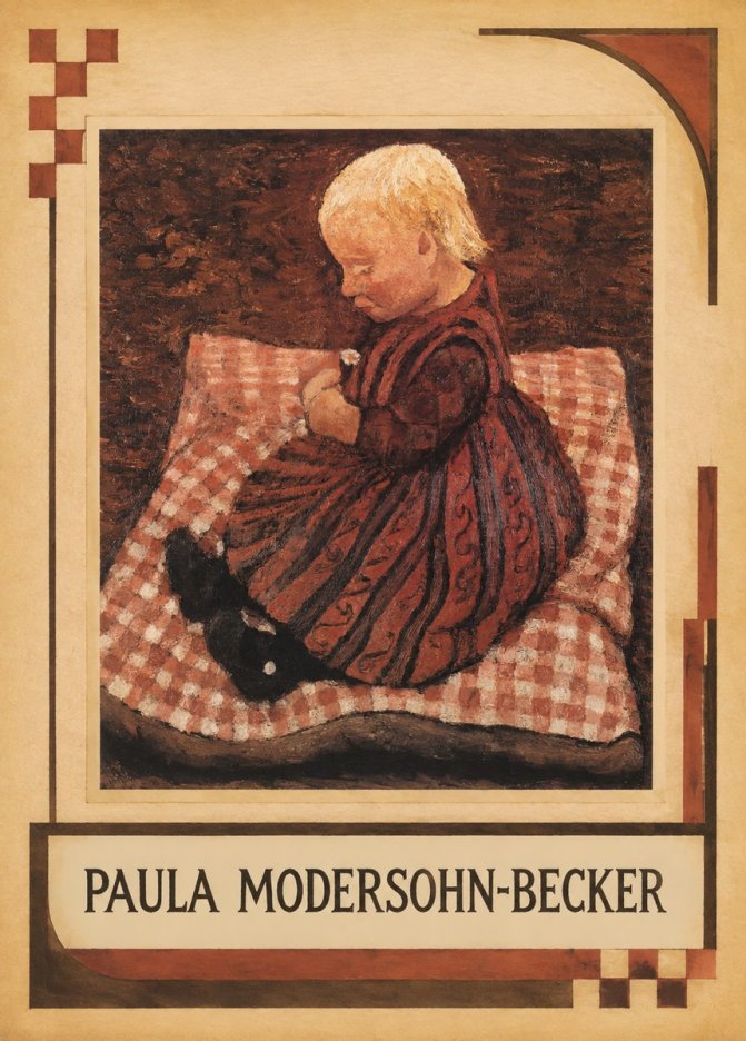 Paula Modersohn-Becker Girl with Flower No1 - Plakat