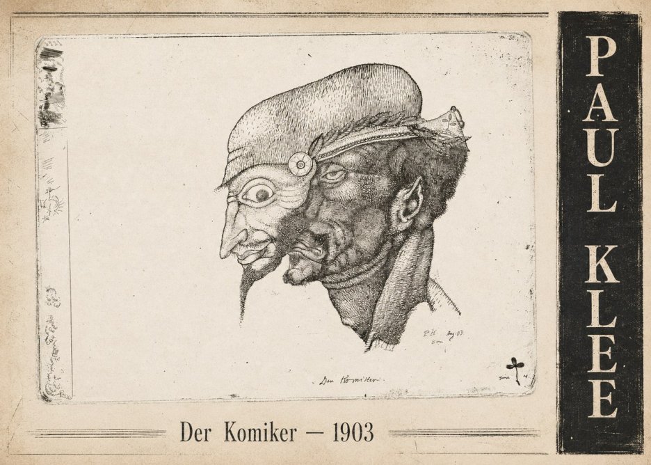 Paul Klee Der Komiker No5 - Plakat