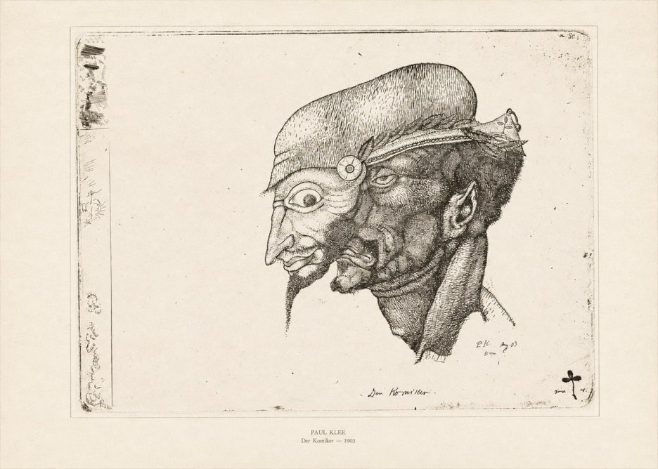 Paul Klee Der Komiker No6 - Plakat