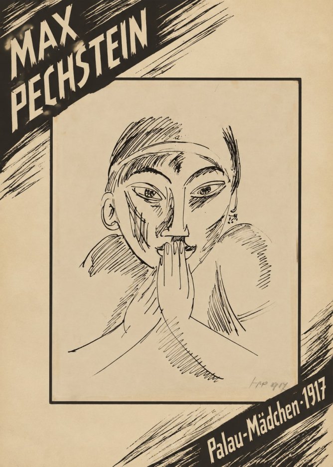 Max Pechstein Palau-mädchen No5 - Plakat
