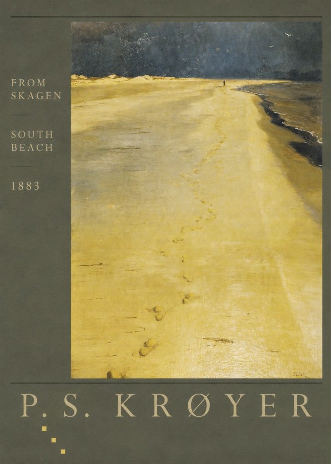P.S. Krøyer From Skagen South Beach No5 - Plakat