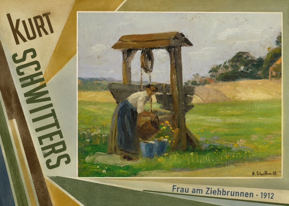 Kurt Schwitters Frau Am Ziehbrunnen No5 - Plakat