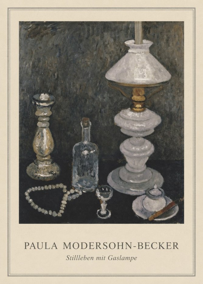 Paula Modersohn-Becker Stillleben Mit Gaslampe No4 - Plakat