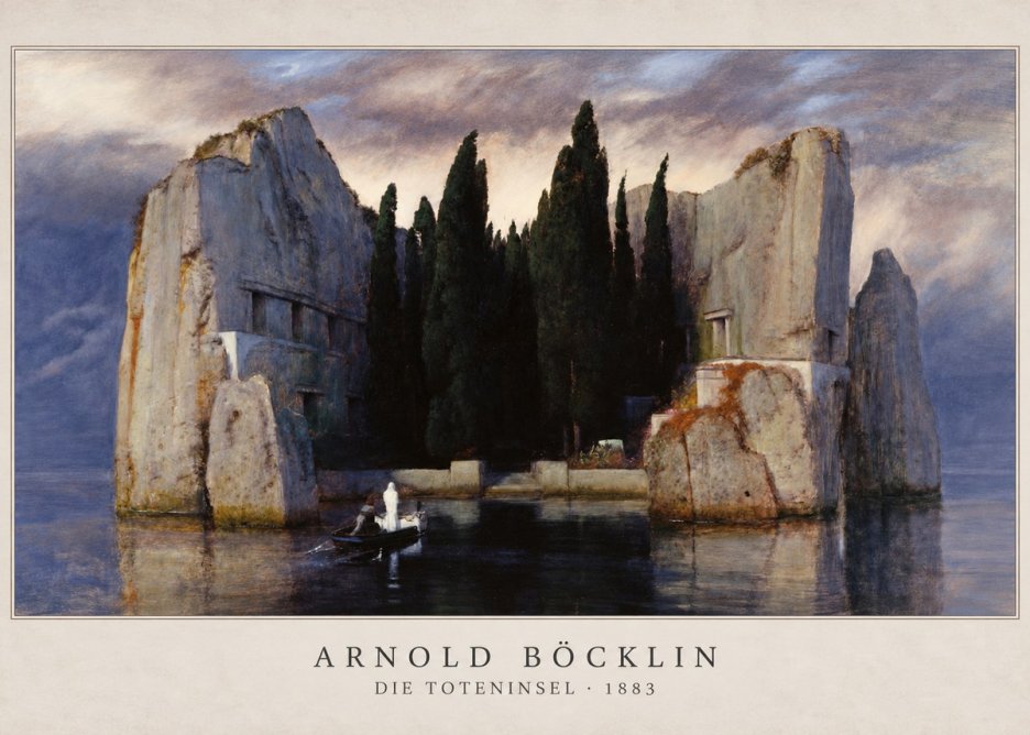 Arnold Böcklin Die Toteninsel V No2 - Plakat