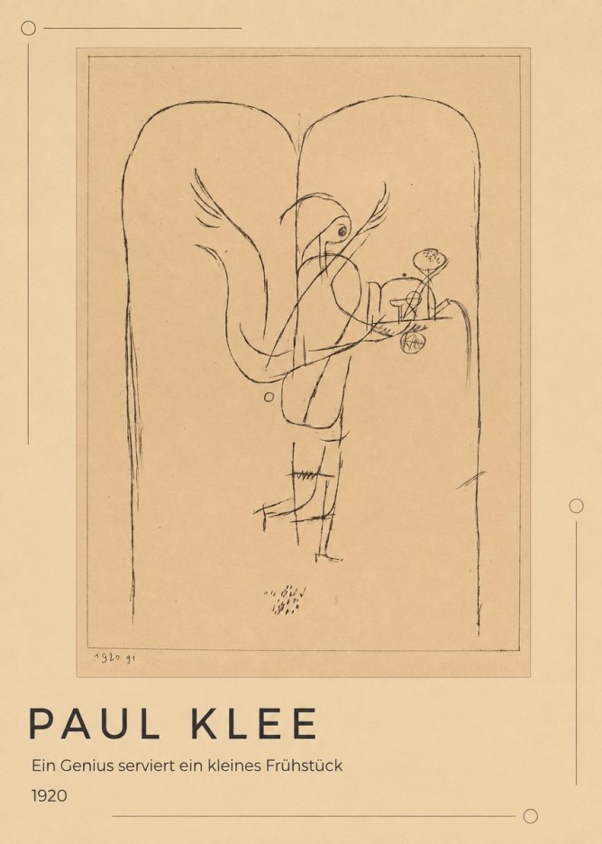Paul Klee Ein Genius Serviert Ein Kleines Frühstück No1 - Plakat