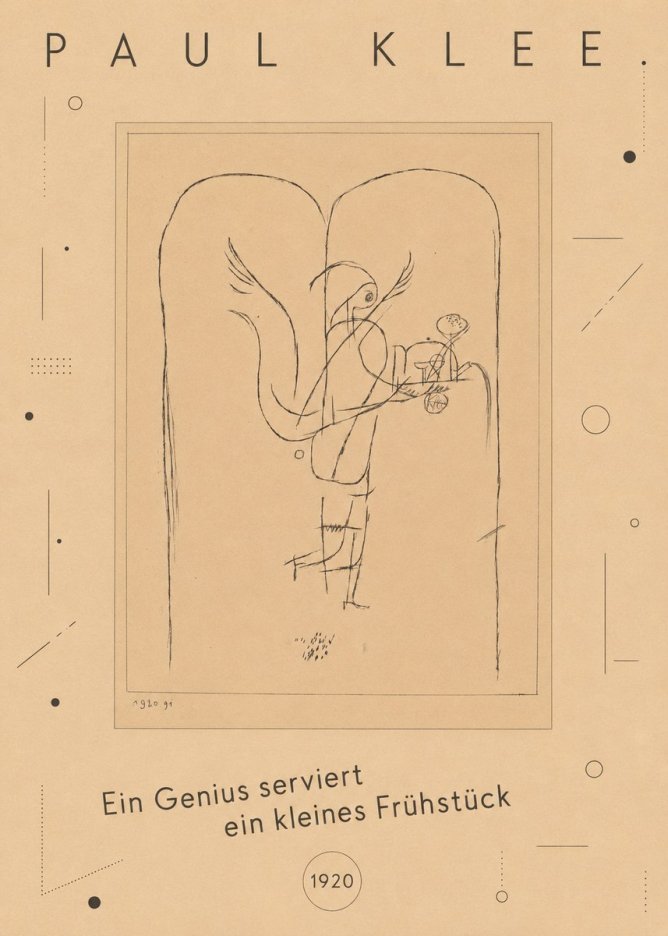 Paul Klee Ein Genius Serviert Ein Kleines Frühstück No3 - Plakat