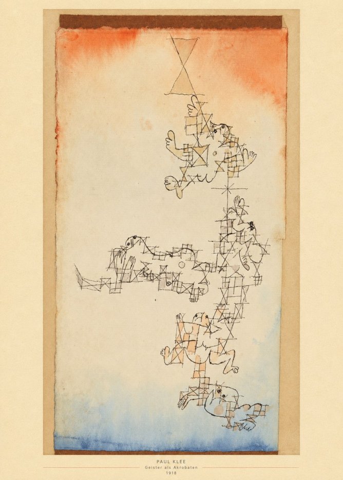 Paul Klee Geister Als Akrobaten No5 - Plakat
