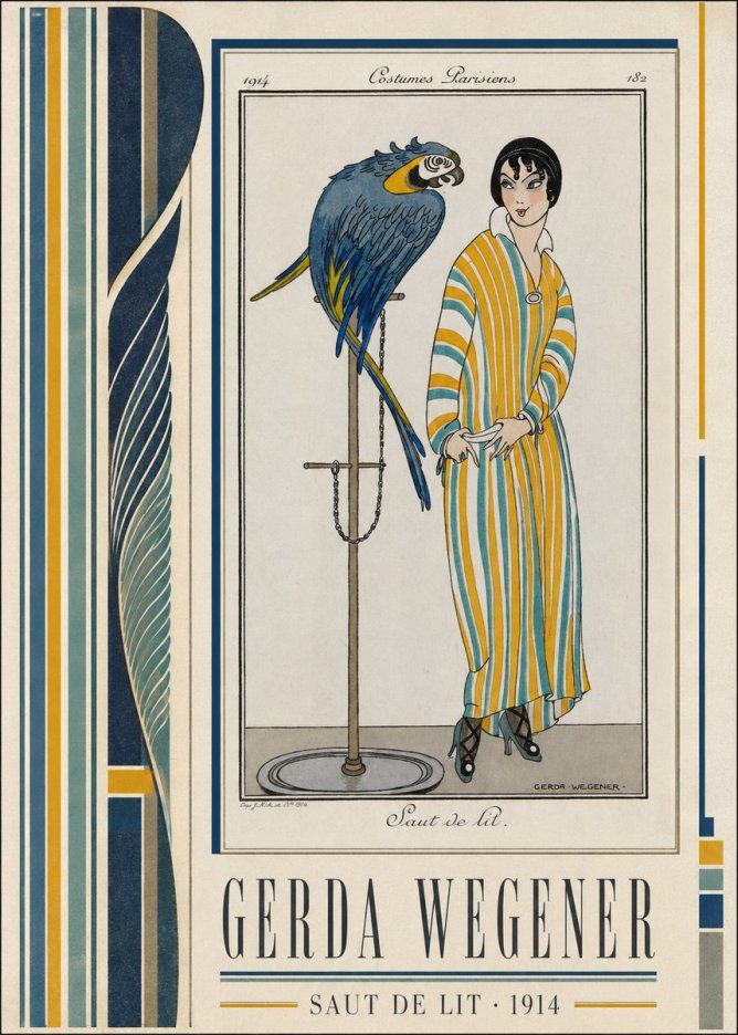 Gerda Wegener Saut De Lit 1914 No2 - Plakat