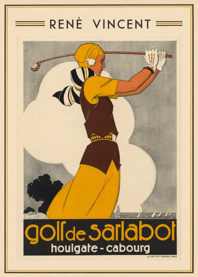 René Vincent Golf De Sarlabot No1 - Plakat