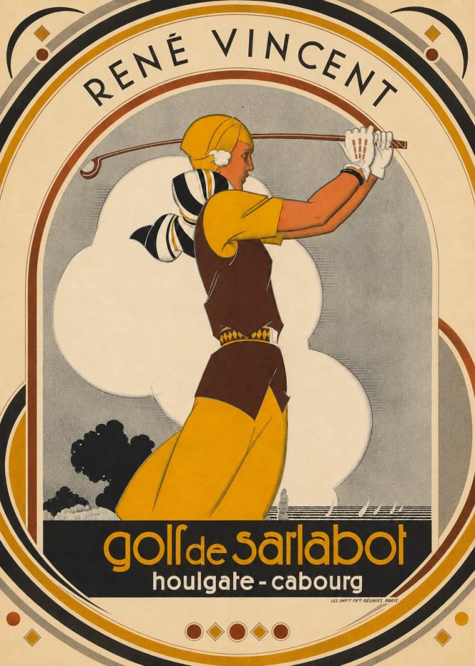 René Vincent Golf De Sarlabot No5 - Plakat