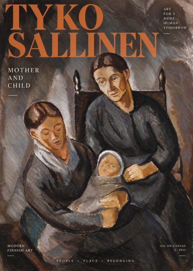 Tyko Sallinen Mother and Child No3 - Plakat